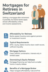 Mortgages for retirees in Switzerland