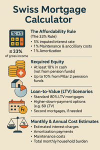 Swiss mortgage calculator