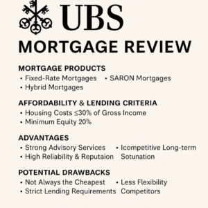 UBS mortgage review Switzerland
